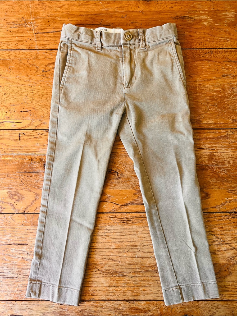 J. Crew crewcuts Boys' Slim Chinos in Khaki